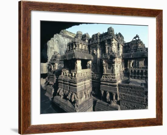 Rock-Cut Kailasa Temple, Ellora, Unesco World Heritage Site, Near Aurangabad, Maharashtra, India-Adam Woolfitt-Framed Photographic Print