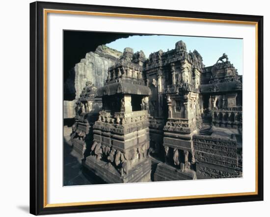 Rock-Cut Kailasa Temple, Ellora, Unesco World Heritage Site, Near Aurangabad, Maharashtra, India-Adam Woolfitt-Framed Photographic Print