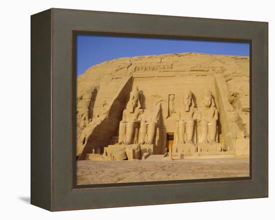 Rock Cut Temple of Ramesses II (Rameses the Great) (Ramses the Great), Abu Simbel, Nubia, Egypt-Philip Craven-Framed Premier Image Canvas