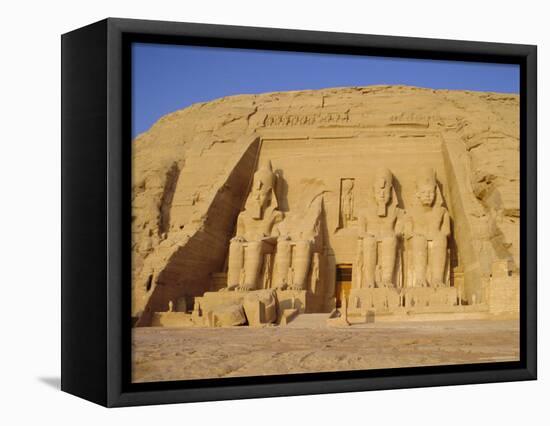 Rock Cut Temple of Ramesses II (Rameses the Great) (Ramses the Great), Abu Simbel, Nubia, Egypt-Philip Craven-Framed Premier Image Canvas