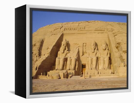 Rock Cut Temple of Ramesses II (Rameses the Great) (Ramses the Great), Abu Simbel, Nubia, Egypt-Philip Craven-Framed Premier Image Canvas