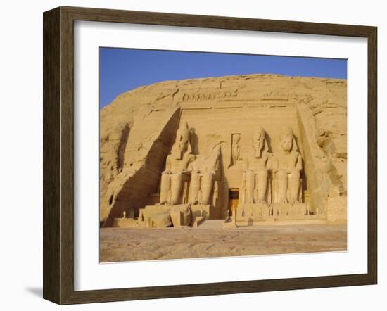 Rock Cut Temple of Ramesses II (Rameses the Great) (Ramses the Great), Abu Simbel, Nubia, Egypt-Philip Craven-Framed Photographic Print