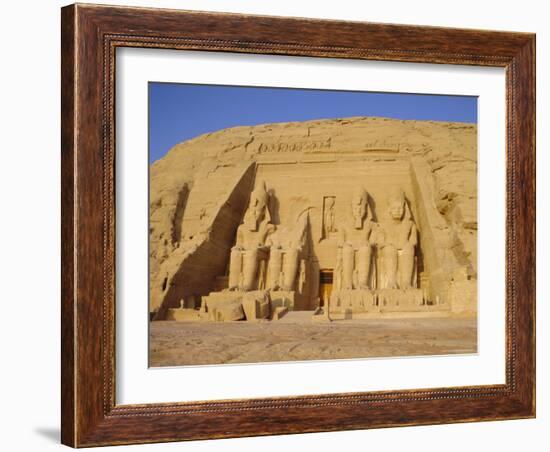 Rock Cut Temple of Ramesses II (Rameses the Great) (Ramses the Great), Abu Simbel, Nubia, Egypt-Philip Craven-Framed Photographic Print