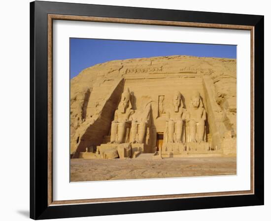 Rock Cut Temple of Ramesses II (Rameses the Great) (Ramses the Great), Abu Simbel, Nubia, Egypt-Philip Craven-Framed Photographic Print