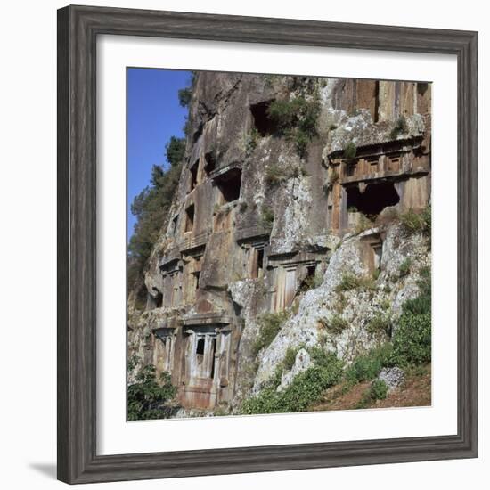 Rock-Cut Tombs in Telmessos Lykian, 4th Century Bc-CM Dixon-Framed Photographic Print