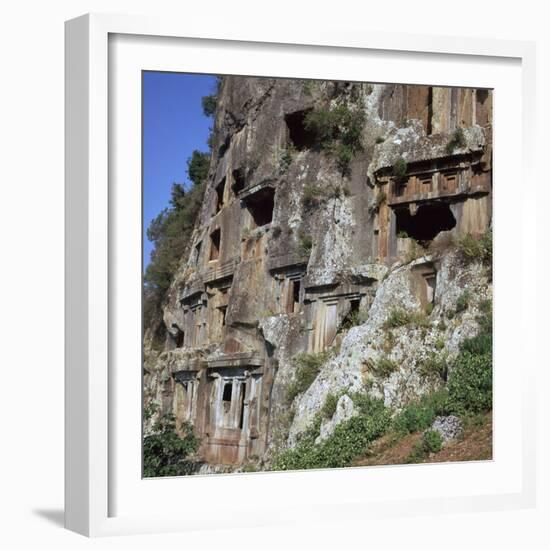 Rock-Cut Tombs in Telmessos Lykian, 4th Century Bc-CM Dixon-Framed Photographic Print