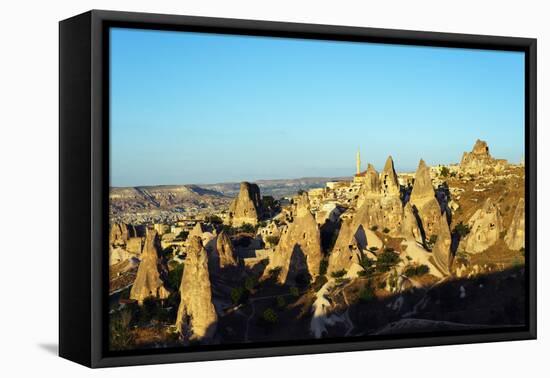 Rock-Cut Topography at Uchisar, Cappadocia, Anatolia, Turkey, Asia Minor-Christian Kober-Framed Premier Image Canvas