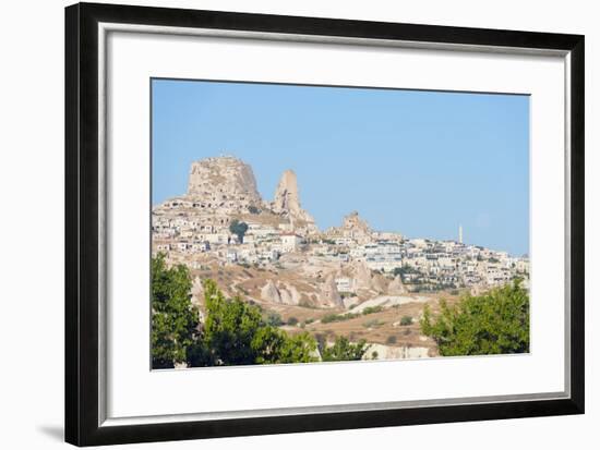 Rock-Cut Topography at Uchisar, Cappadocia, Anatolia, Turkey, Asia Minor-Christian Kober-Framed Photographic Print
