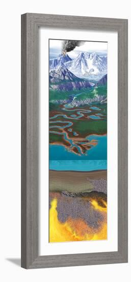 Rock Formation And Erosion Cycle-Jose Antonio-Framed Photographic Print