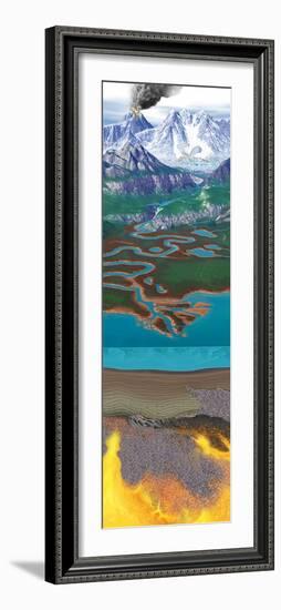 Rock Formation And Erosion Cycle-Jose Antonio-Framed Photographic Print