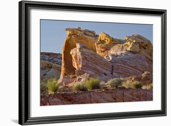 Rock Formation, from Pink Canyon, Valley of Fire State Park, Nevada-Michel Hersen-Framed Photographic Print