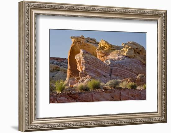 Rock Formation, from Pink Canyon, Valley of Fire State Park, Nevada-Michel Hersen-Framed Photographic Print