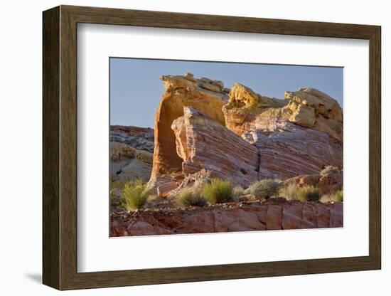 Rock Formation, from Pink Canyon, Valley of Fire State Park, Nevada-Michel Hersen-Framed Photographic Print