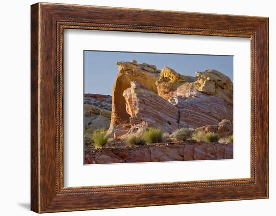 Rock Formation, from Pink Canyon, Valley of Fire State Park, Nevada-Michel Hersen-Framed Photographic Print