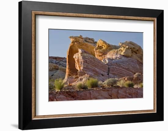 Rock Formation, from Pink Canyon, Valley of Fire State Park, Nevada-Michel Hersen-Framed Photographic Print