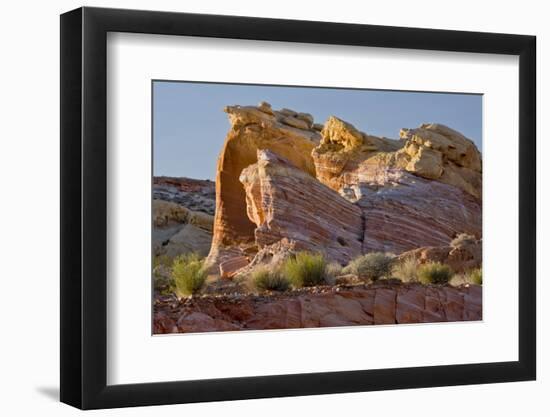 Rock Formation, from Pink Canyon, Valley of Fire State Park, Nevada-Michel Hersen-Framed Photographic Print