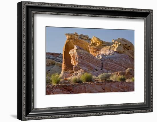 Rock Formation, from Pink Canyon, Valley of Fire State Park, Nevada-Michel Hersen-Framed Photographic Print