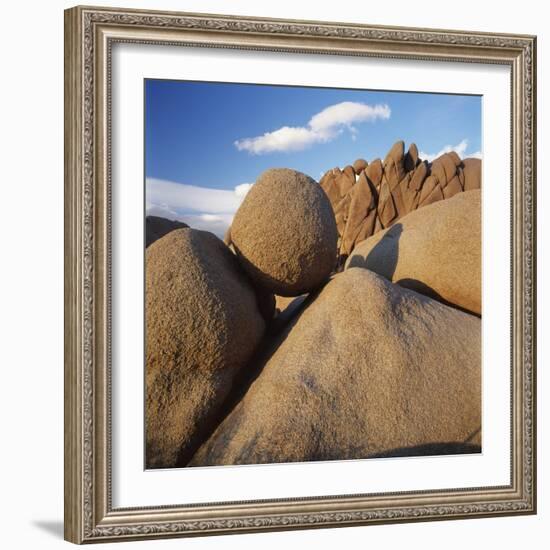 Rock Formation in Joshua Tree National Park-Micha Pawlitzki-Framed Photographic Print