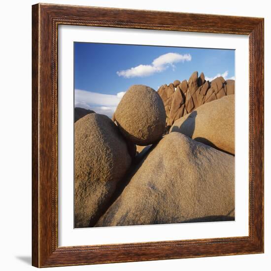 Rock Formation in Joshua Tree National Park-Micha Pawlitzki-Framed Photographic Print