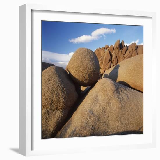 Rock Formation in Joshua Tree National Park-Micha Pawlitzki-Framed Photographic Print