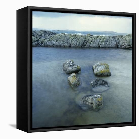 Rock Formation in Ocean-Micha Pawlitzki-Framed Premier Image Canvas