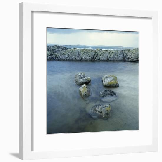 Rock Formation in Ocean-Micha Pawlitzki-Framed Photographic Print