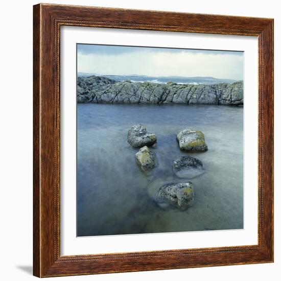 Rock Formation in Ocean-Micha Pawlitzki-Framed Photographic Print