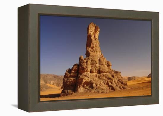 Rock formation in Tadrart, Sahara desert, Algeria, Africa-Michal Szafarczyk-Framed Premier Image Canvas