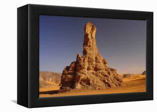 Rock formation in Tadrart, Sahara desert, Algeria, Africa-Michal Szafarczyk-Framed Premier Image Canvas