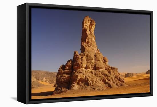 Rock formation in Tadrart, Sahara desert, Algeria, Africa-Michal Szafarczyk-Framed Premier Image Canvas