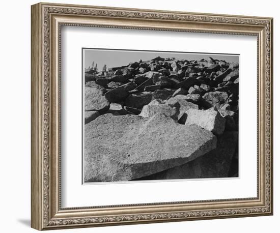 Rock Formation "Moraine Rocky Mountain National Park" Colorado 1933-1942-Ansel Adams-Framed Art Print