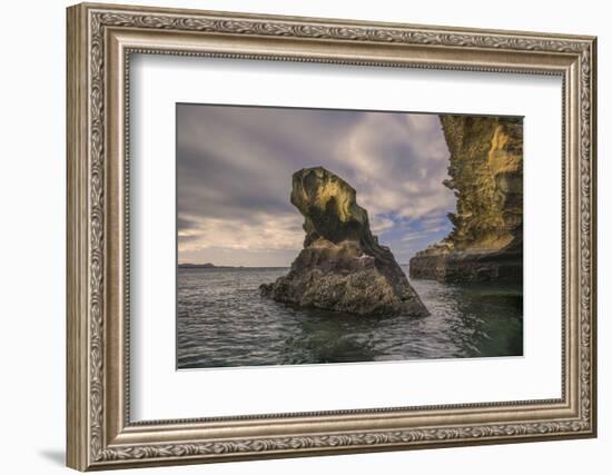 Rock formation off Bartholomew Island, Galapagos Islands, Ecuador.-Adam Jones-Framed Photographic Print