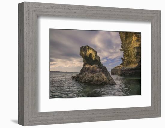 Rock formation off Bartholomew Island, Galapagos Islands, Ecuador.-Adam Jones-Framed Photographic Print