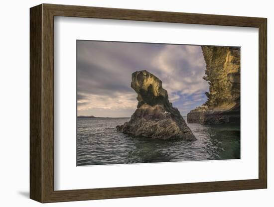 Rock formation off Bartholomew Island, Galapagos Islands, Ecuador.-Adam Jones-Framed Photographic Print