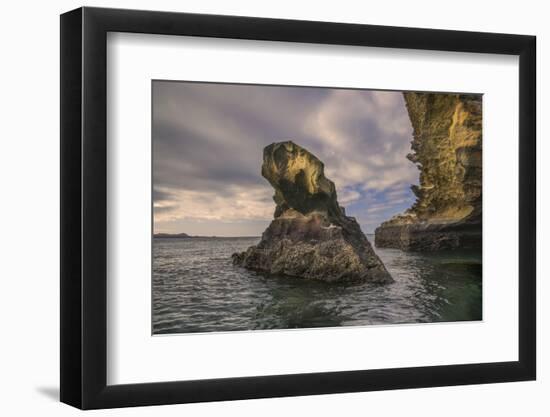 Rock formation off Bartholomew Island, Galapagos Islands, Ecuador.-Adam Jones-Framed Photographic Print