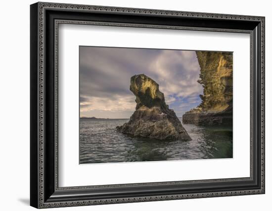 Rock formation off Bartholomew Island, Galapagos Islands, Ecuador.-Adam Jones-Framed Photographic Print