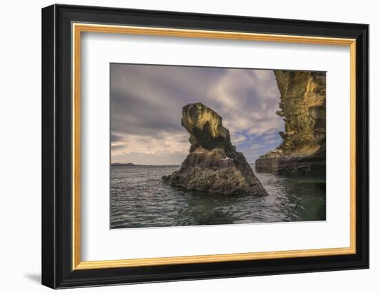 Rock formation off Bartholomew Island, Galapagos Islands, Ecuador.-Adam Jones-Framed Photographic Print