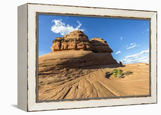 Rock formation on the way to Delicate Arch, Arches National Park, Moab, Grand County, Utah, United -Francesco Vaninetti-Framed Premier Image Canvas