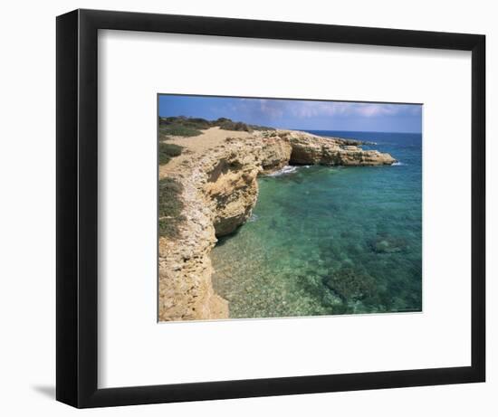 Rock Formations Along South Eastern Shore of the Island of Koufounissia, Lesser Cyclades, Greece-Richard Ashworth-Framed Photographic Print