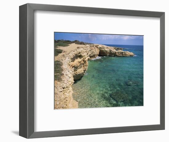 Rock Formations Along South Eastern Shore of the Island of Koufounissia, Lesser Cyclades, Greece-Richard Ashworth-Framed Photographic Print