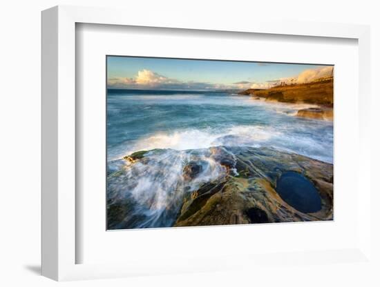 Rock Formations Along the Coastline Near Sunset Cliffs, San Diego, Ca-Andrew Shoemaker-Framed Photographic Print