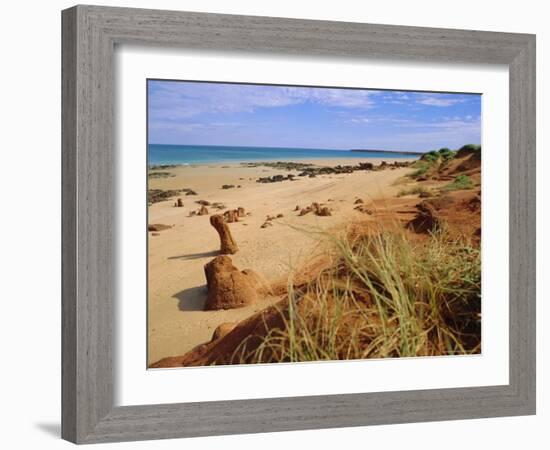 Rock Formations and Dunes, Ridell Beach, Broome, Western Australia, Australia-Richard Ashworth-Framed Photographic Print