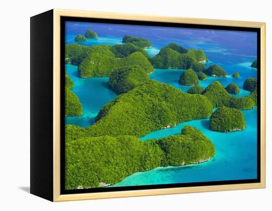 Rock Formations and Islets of the Rock Islands-Bob Krist-Framed Premier Image Canvas