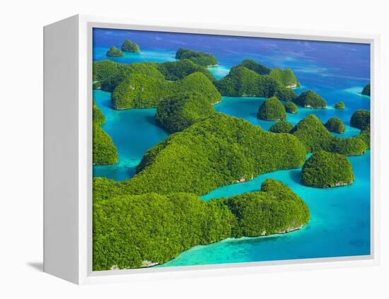 Rock Formations and Islets of the Rock Islands-Bob Krist-Framed Premier Image Canvas