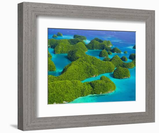 Rock Formations and Islets of the Rock Islands-Bob Krist-Framed Photographic Print