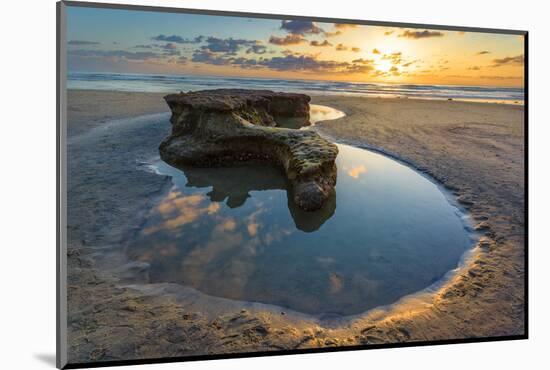 Rock Formations at Swamis Beach in Encinitas, Ca-Andrew Shoemaker-Mounted Photographic Print