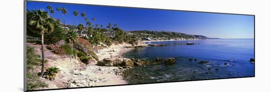 Rock formations at the coast, Laguna Beach, Orange County, California, USA-null-Mounted Photographic Print