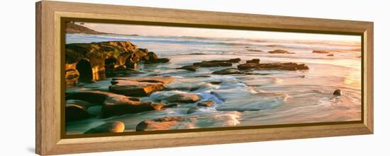 Rock Formations at Windansea Beach, La Jolla, San Diego, California, Usa-null-Framed Stretched Canvas