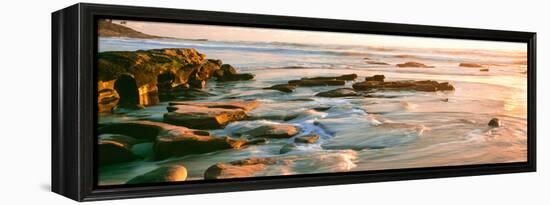 Rock Formations at Windansea Beach, La Jolla, San Diego, California, Usa-null-Framed Stretched Canvas