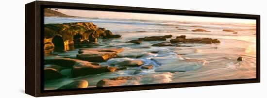 Rock Formations at Windansea Beach, La Jolla, San Diego, California, Usa-null-Framed Stretched Canvas